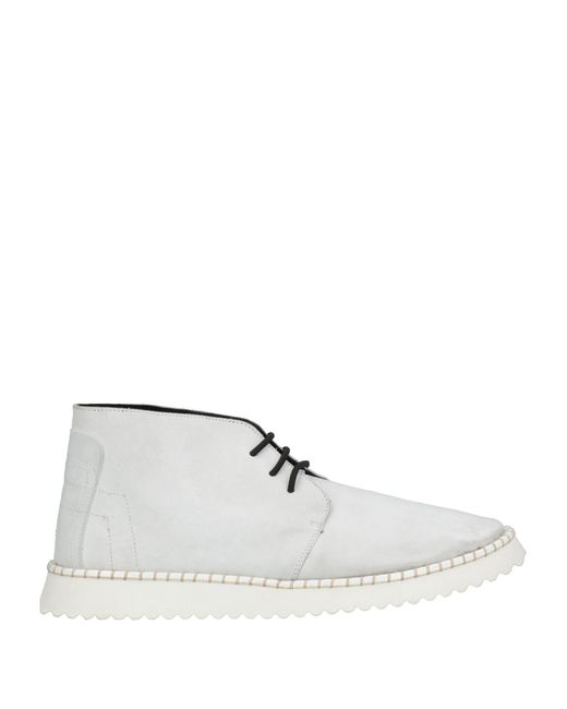Bruno Bordese White Ankle Boots for men