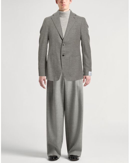 Caruso Gray Blazer Wool for men