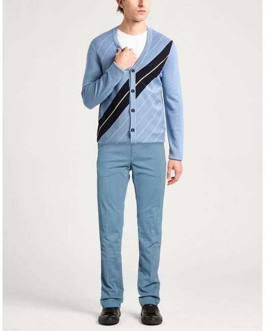 PT Torino Blue Slate Pants Modal, Cotton, Elastane for men