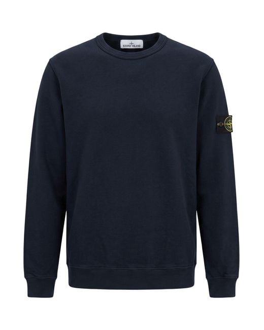 Stone Island Blue Sweatshirt Cotton for men