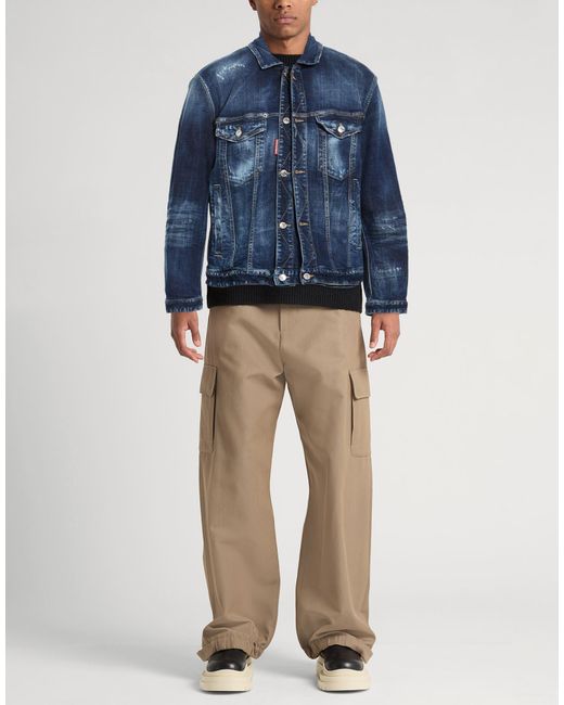 DSquared² Blue Denim Outerwear for men