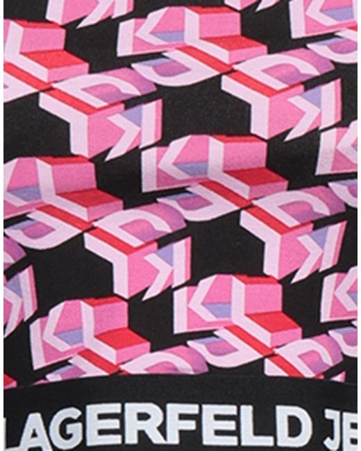 Karl Lagerfeld Pink Top Viscose, Polyamide, Elastane