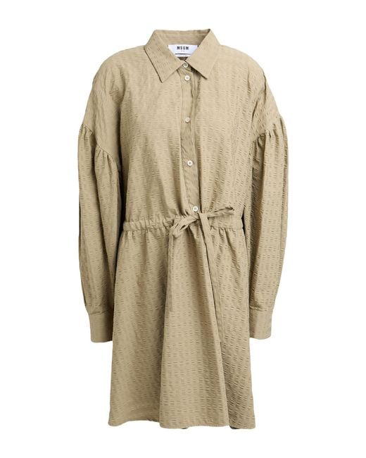 MSGM Natural Mini Dress