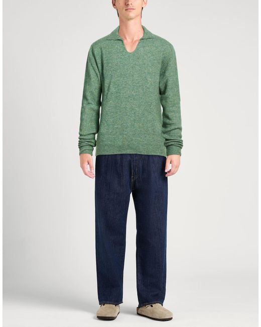 Officina 36 Green Sweater Polyamide, Alpaca Wool, Virgin Wool, Elastane for men