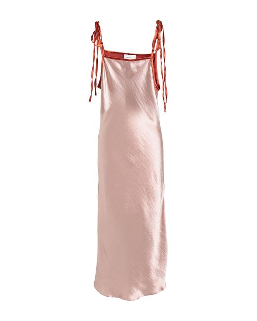 TOPSHOP Pink Midi Dress