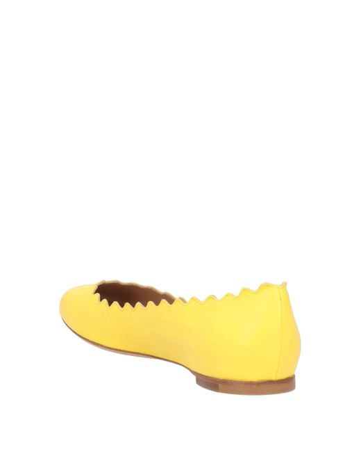 Chloé Ballet Flats in Yellow Lyst