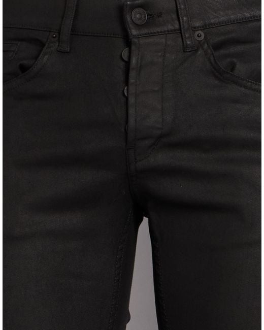 Dondup Black Jeans Cotton, Polyamide, Elastane for men