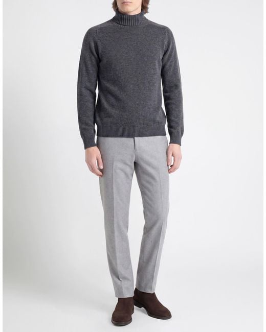 Boglioli Blue Turtleneck for men