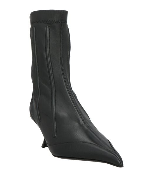 Mugler Black Ankle Boots