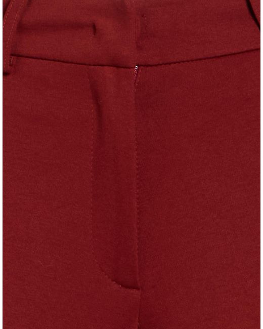 Manila Grace Red Brick Pants Polyester, Viscose, Elastane