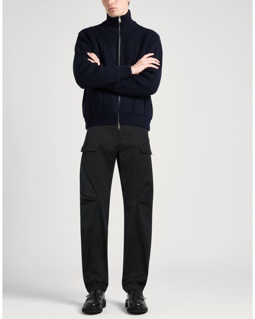 Moncler Black Pants Cotton, Elastane for men