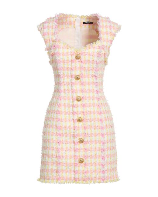 Balmain Pink Mini Dress
