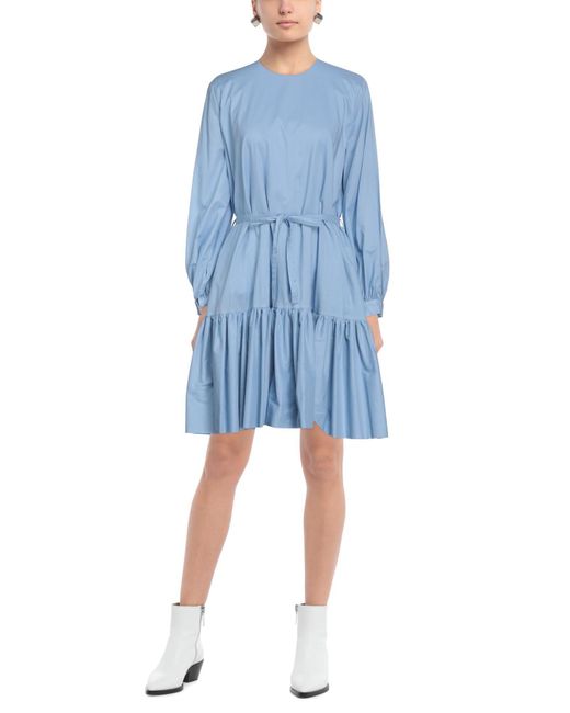 L'Autre Chose Blue Midi Dress