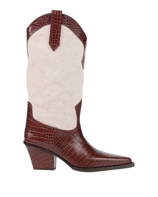 Paris Texas Red Boot Leather, Textile Fibers
