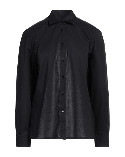 Laneus Black Shirt Cotton