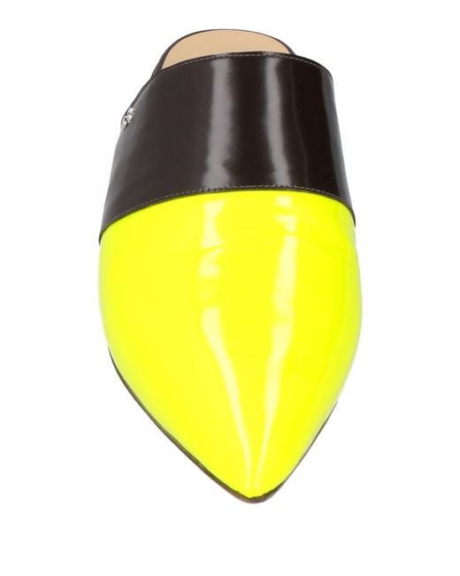 Testoni Yellow Mules & Clogs