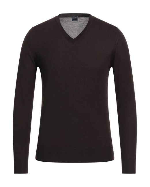 Fedeli Black Sweater for men