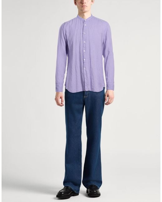 Bagutta Purple Shirts for men