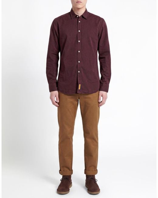 B.D. Baggies Purple Dark Shirt Cotton for men