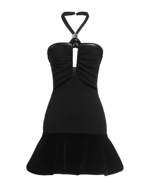 David Koma Black Mini-Kleid