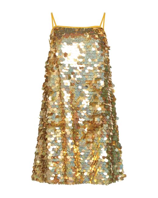 Sundress Metallic Mini Dress