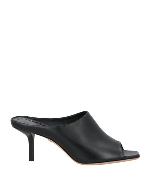 Max Mara Black Sandals Leather