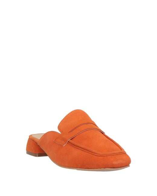 Bervicato Orange Mules & Clogs