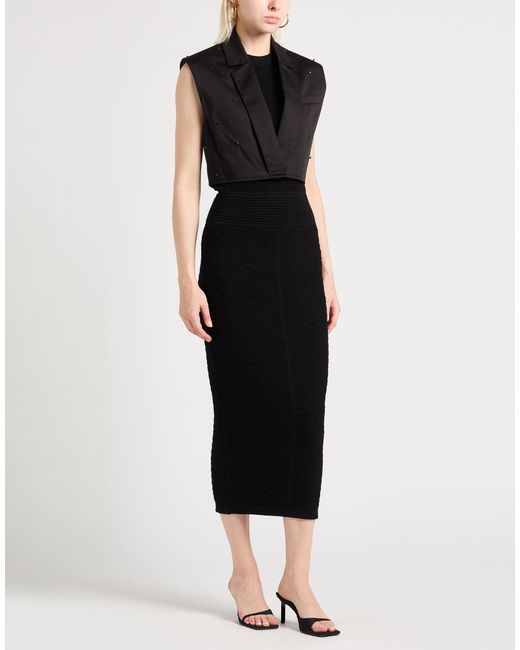 Dondup Black Blazer Cotton, Silk, Elastane