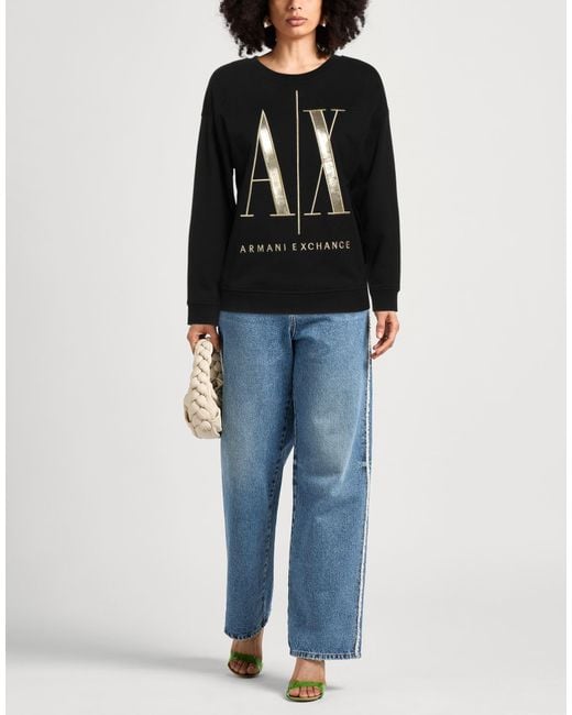 ARMANI EXCHANGE Black Sweatshirts