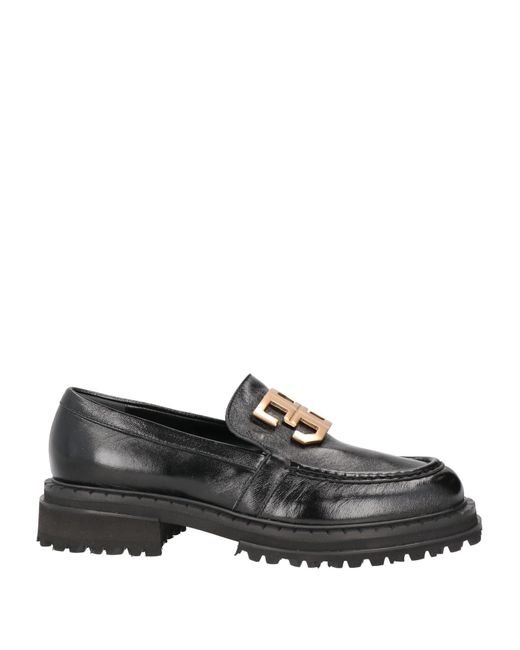 Fabi Black Loafers Leather