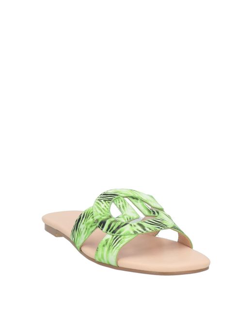Gaelle Paris Green Sandals
