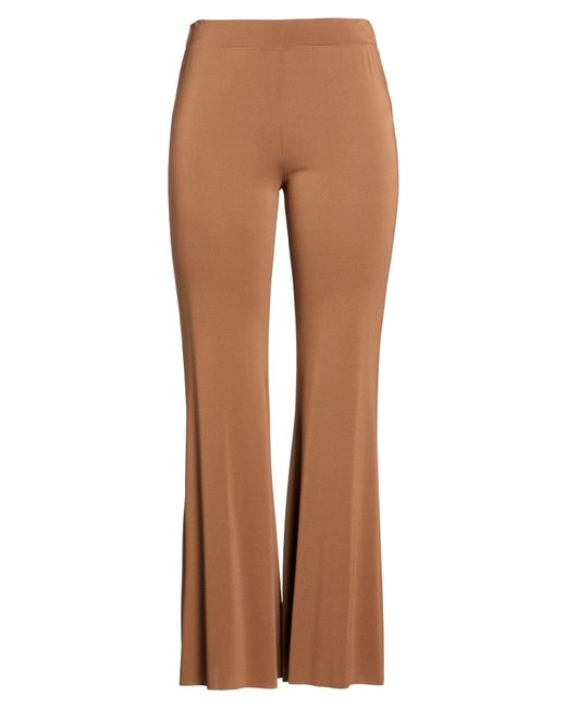 Kaos Brown Pants Acetate, Polyamide, Elastane