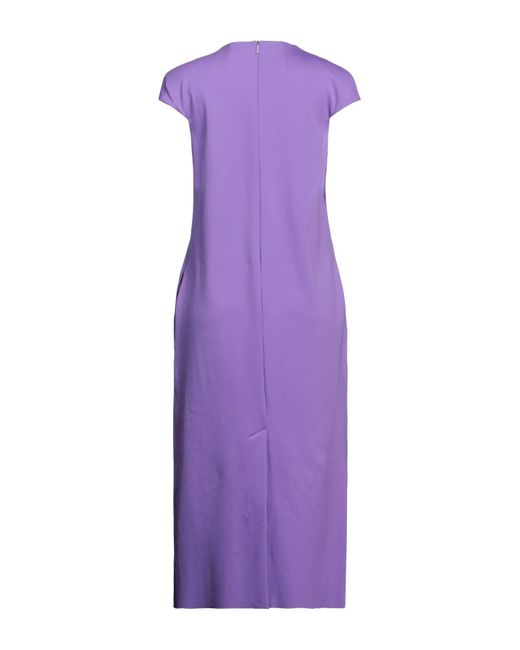 Tibi Purple Midi-Kleid