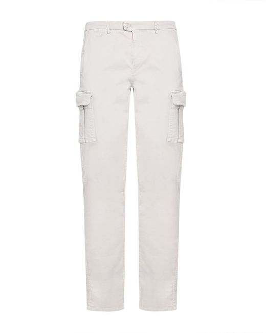 Tramarossa White Pants Cotton, Polyester, Elastane for men