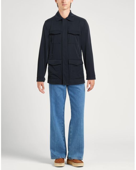 KIRED Blue Midnight Jacket Polyamide, Elastane for men