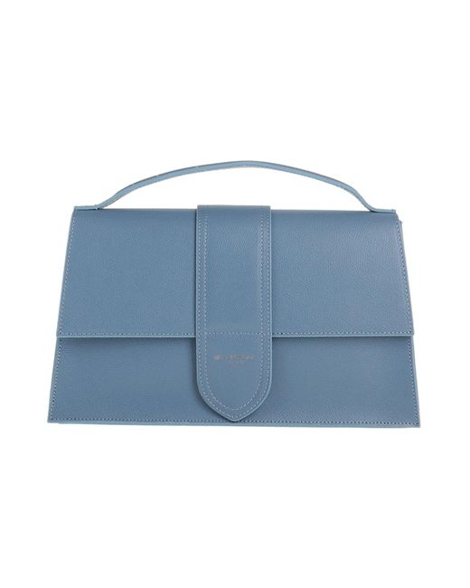 My Best Bags Blue Slate Handbag Leather