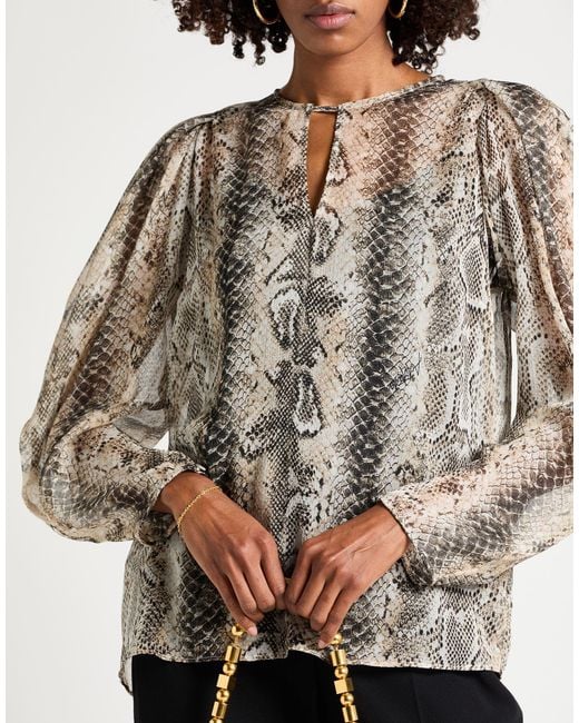 Twinset Gray Top Polyester