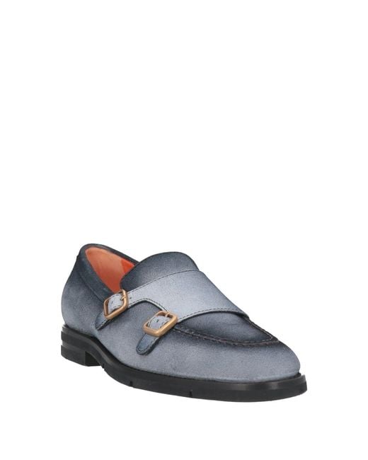 Santoni Gray Loafers Leather for men