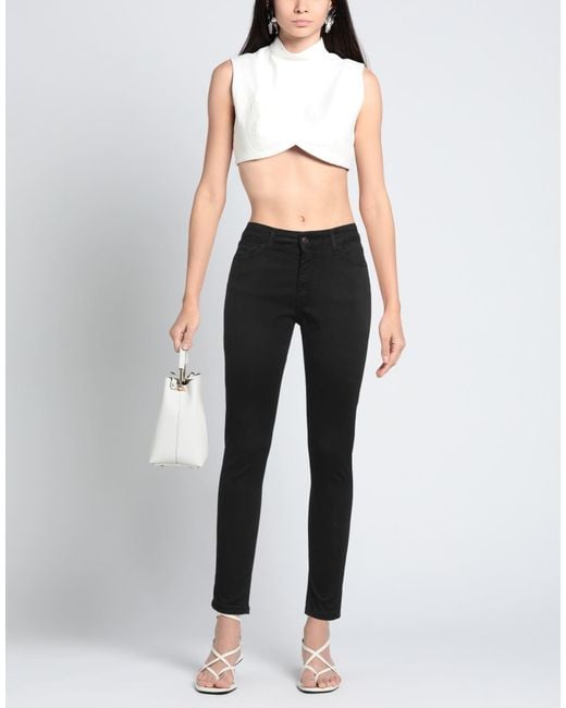 B.yu Black Pants Cotton, Elastane