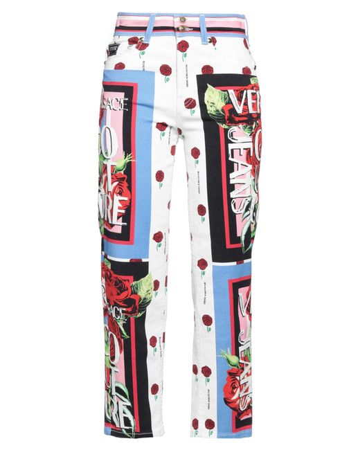 Versace Jeans Couture White Jeans Cotton, Elastane