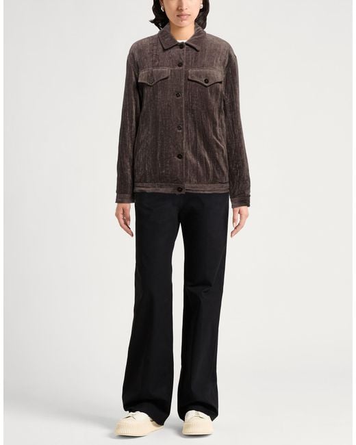 Alysi Brown Chocolat Jacket Cotton, Metal Fiber
