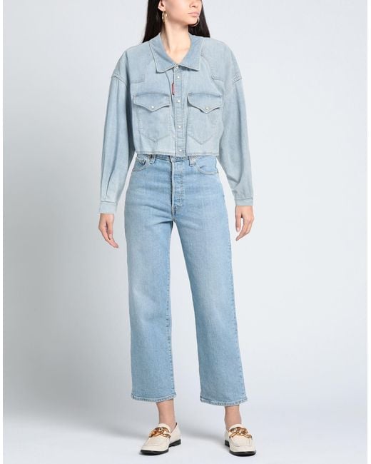 DSquared² Blue Denim Shirt Cotton, Elastane