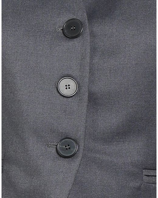 Dixie Blue Charcoal Tailored Vest Polyester, Viscose, Elastane
