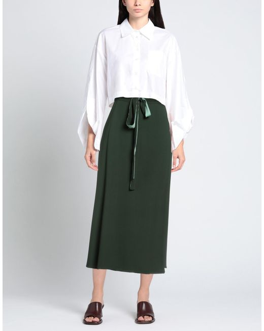 Valentino Garavani Green Midi Skirt