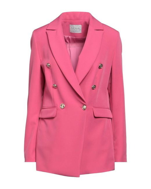 Fly Girl Pink Blazer Polyester, Elastane