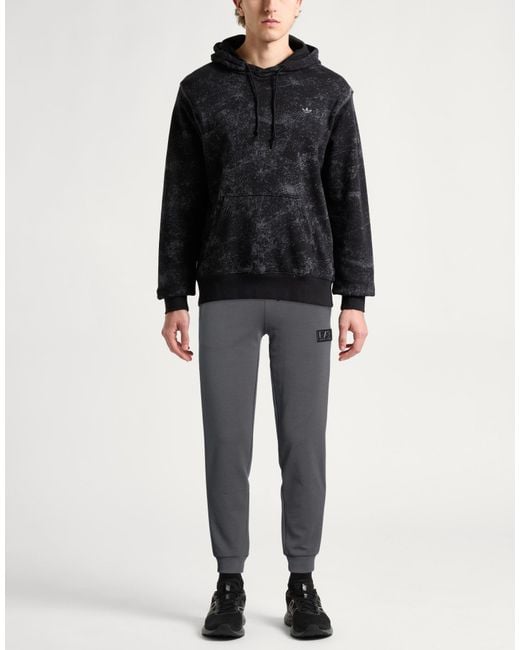 EA7 Gray Pants Polyester, Cotton for men