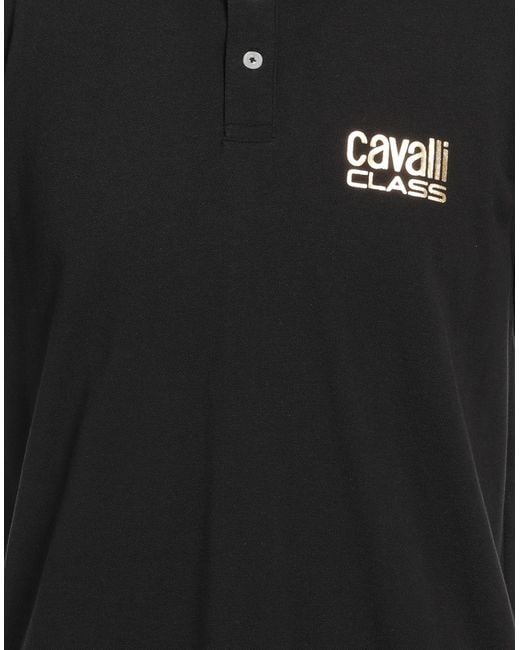 Polo Class Roberto Cavalli de hombre de color Black