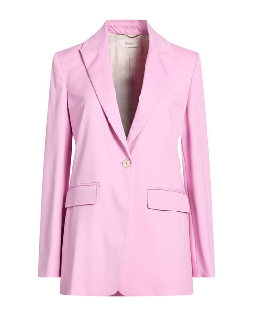Agnona Pink Blazer Wool