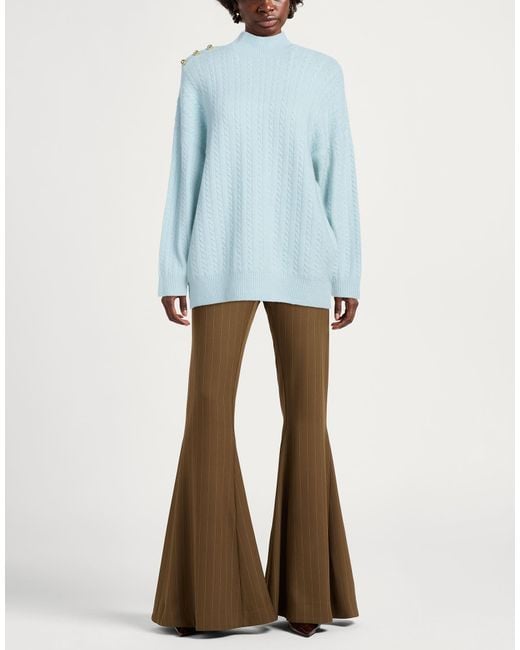 Chiara Ferragni Blue Turtleneck Acrylic, Polyamide, Wool, Elastane