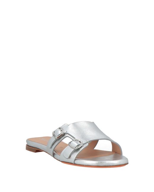 Santoni White Sandale
